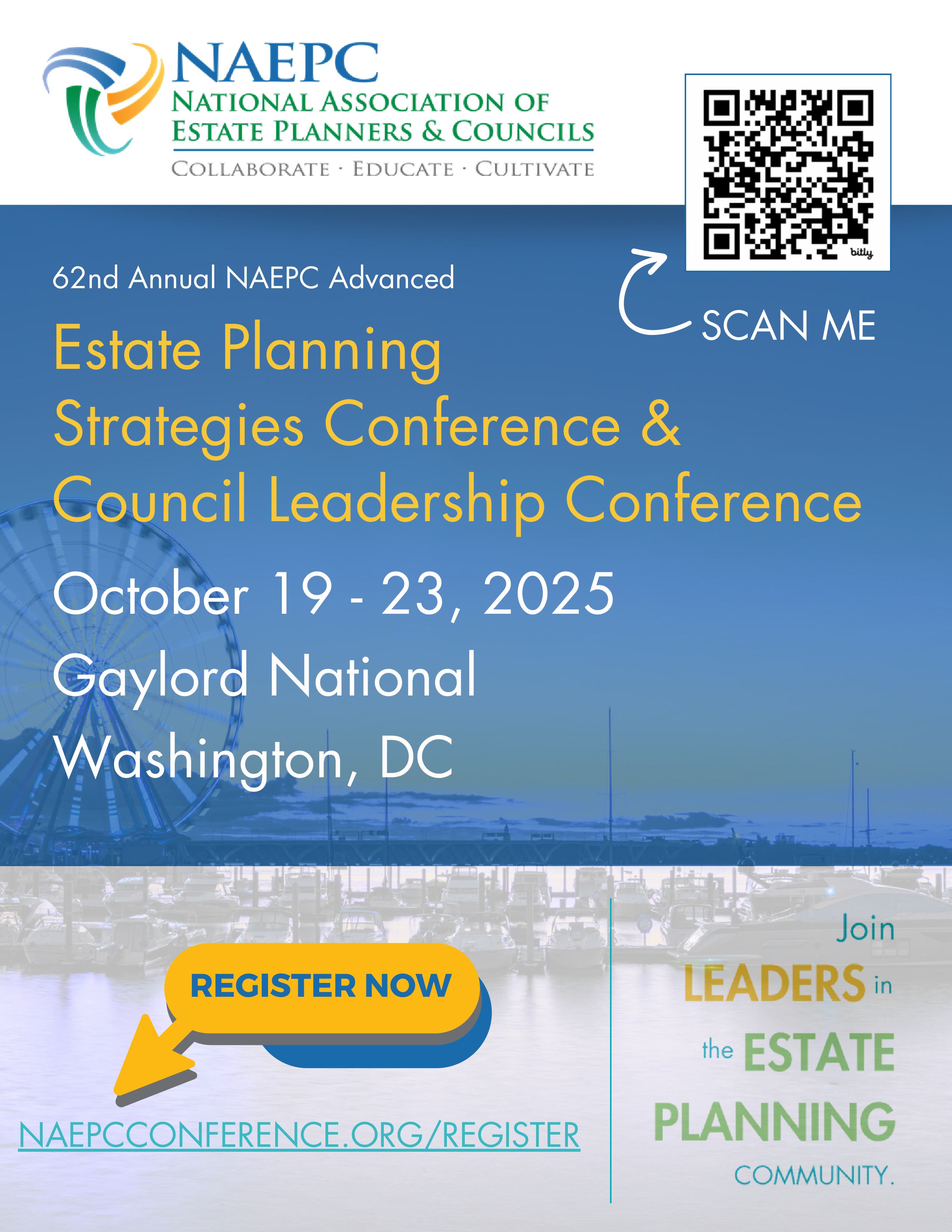 NAEPC National Conference Oct. 19-23 in Washington DC